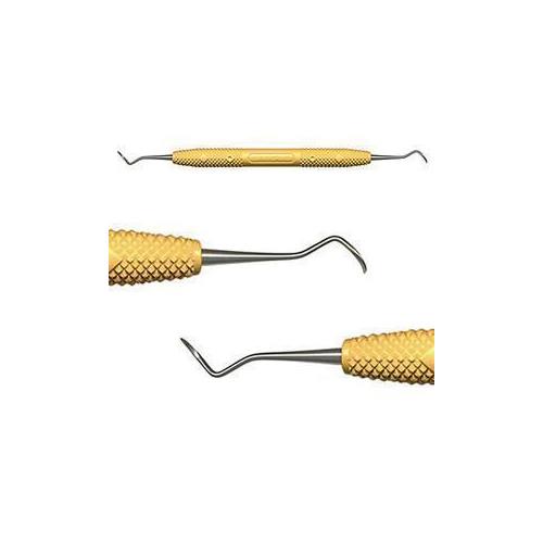 PDT R135 Cruise Line 204S Double End Sickle Scaler Yellow Resin Handle PDT R135 Cruise Line 204S Double End Sickle Scaler Yellow Resin Handle